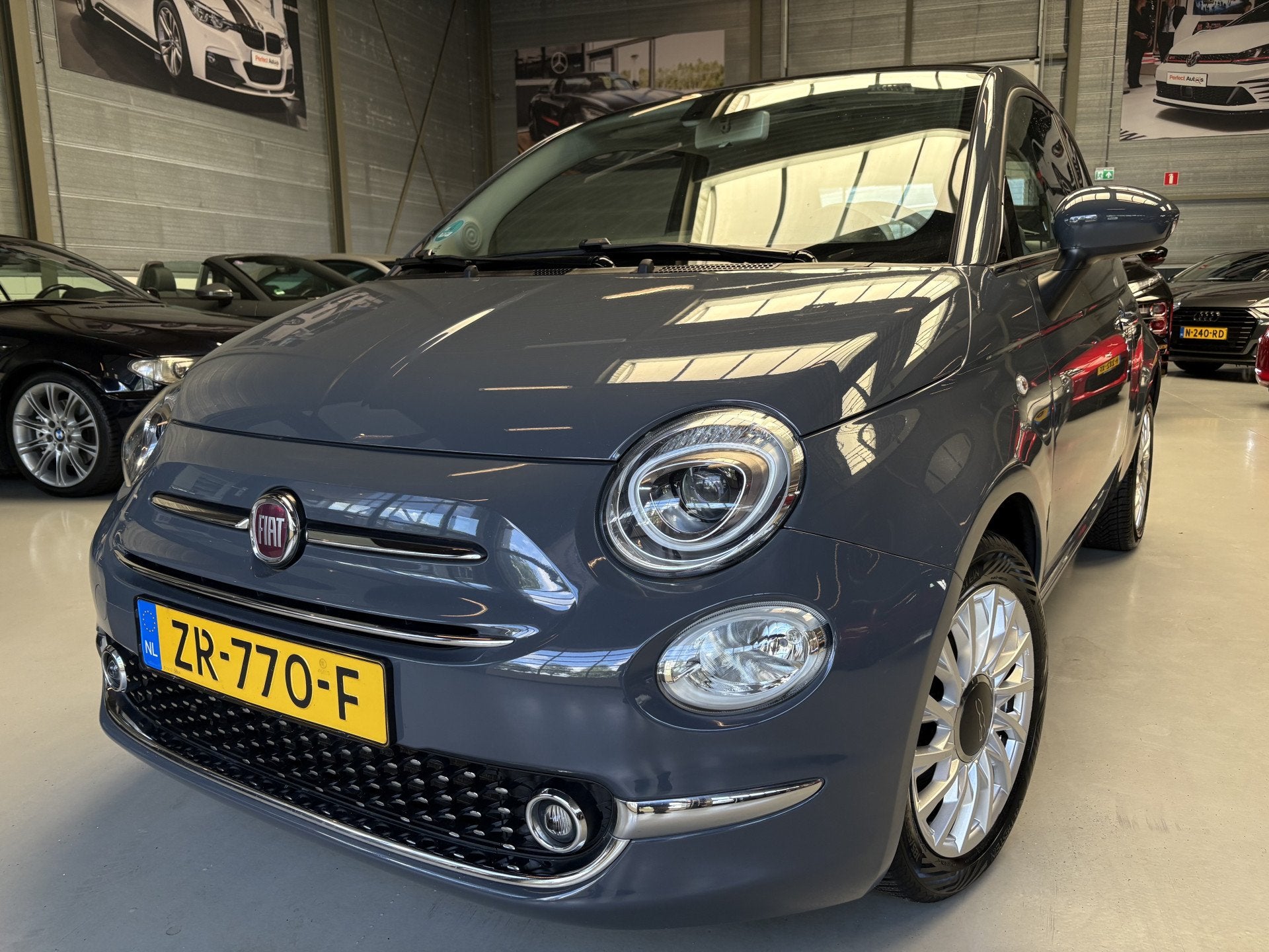 Fiat 500 0.9 TwinAir Turbo Lounge Airco, Cruise, Pano, Navi, Auto's, Fiat, Voorwielaandrijving, 86 pk, Euro 6, Leder en Stof