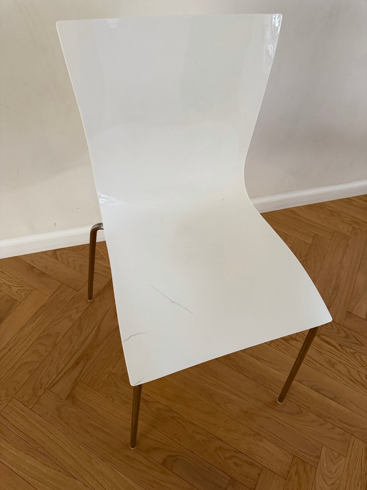 TONIN CASA Aria Easy made in Italy design stoelen 4 stuks, Ophalen, Kunststof, Gebruikt, Wit