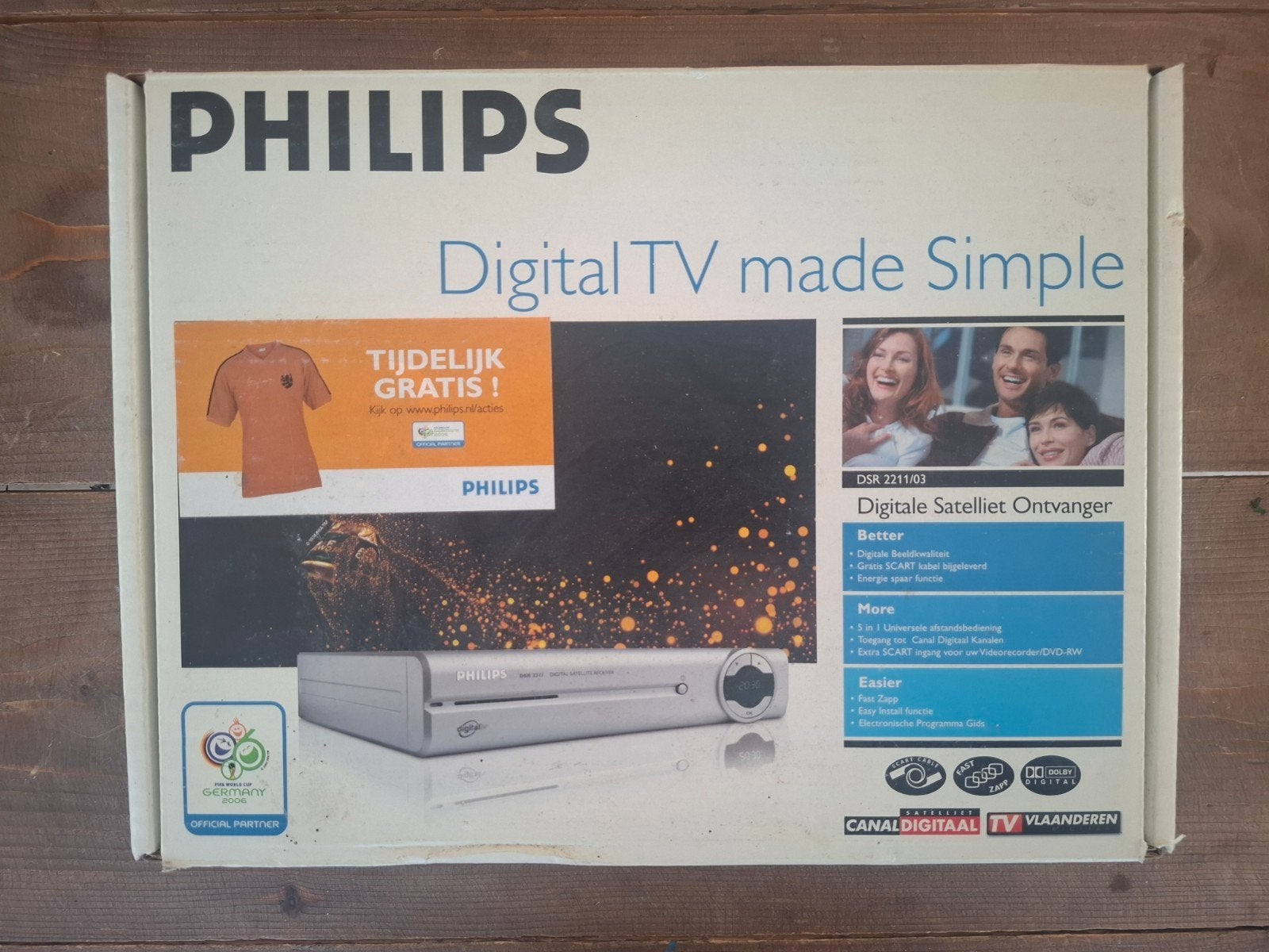 Philips DSX 2211 Digitale Satelliet Ontvanger, Ophalen of Verzenden, Gebruikt, Decoder