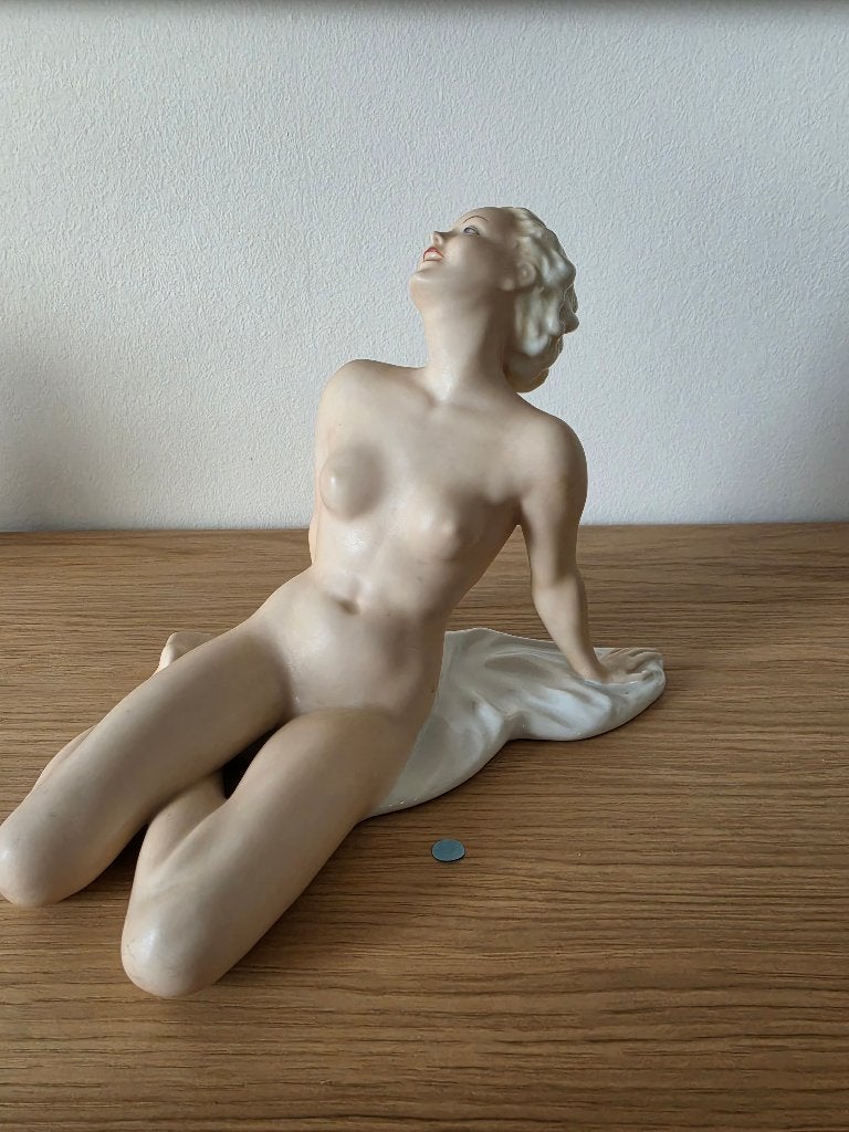 Porseleinen vrouwen beeldje (Schaubach kunst), Antiek en Kunst, Ophalen of Verzenden