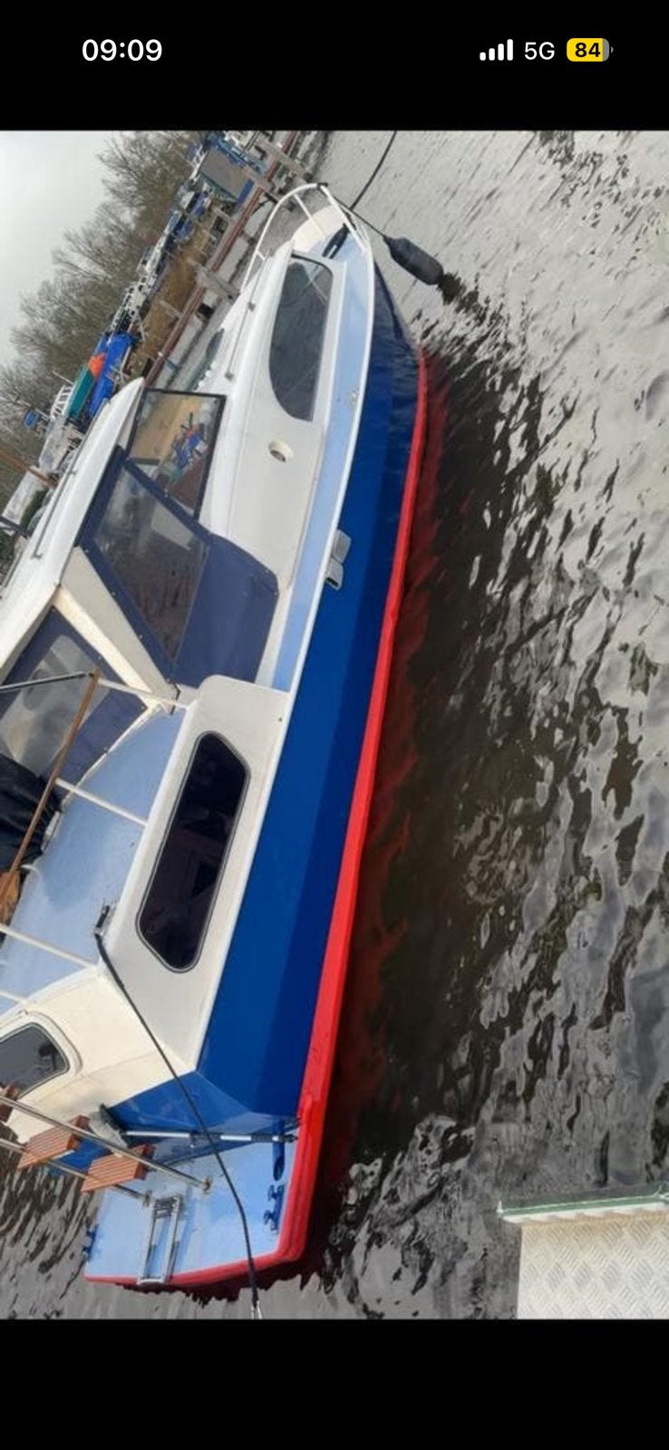 Autonautic-950: Robuuste en comfortabele motorboot, Spitsgatter, Ophalen, Gebruikt, Boegschroef