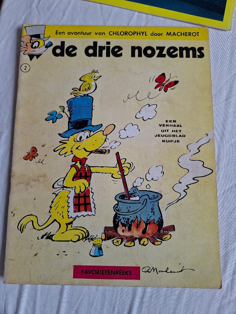 een avontuur van Chlorophyl, de drie nozems, Boeken, Eén stripboek, Ophalen of Verzenden, Gelezen