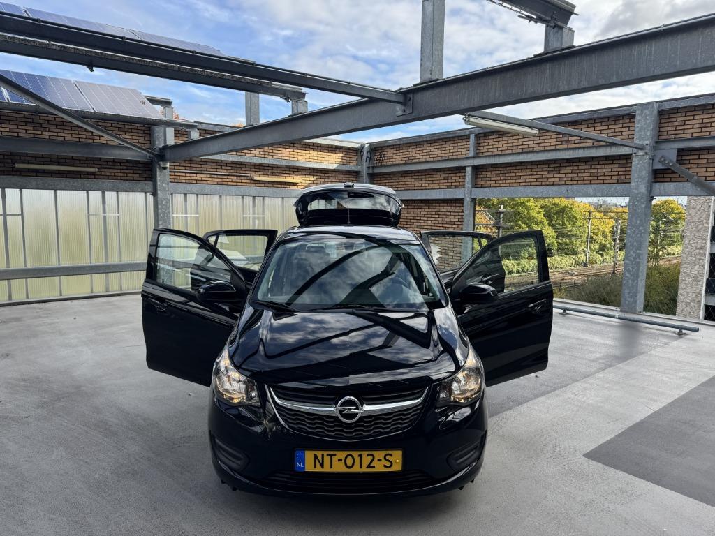 Opel Karl 1.0 Ecoflex Zwart | Cruise | Airco | Bluetooth APK, Auto's, Voorwielaandrijving, 839 kg, Stof, 74 pk