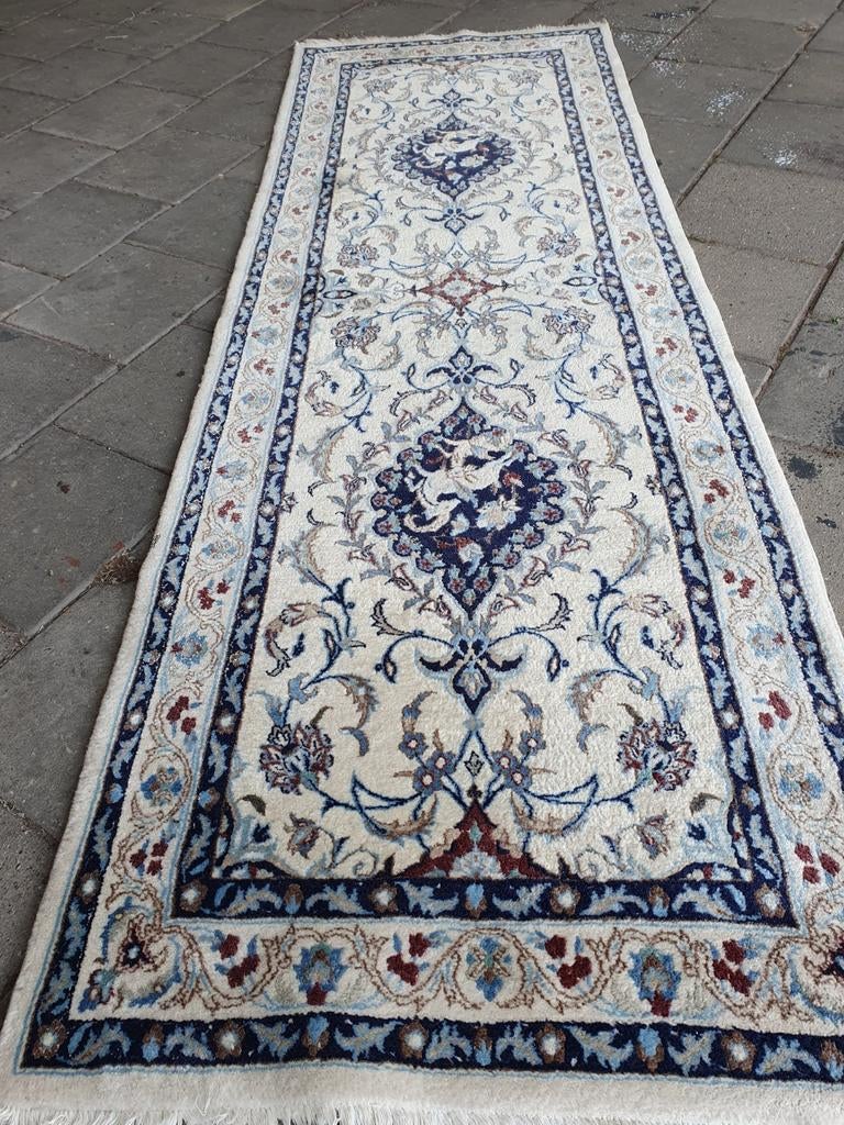 HELAAS GERESERVEERD  Perzische loper 245x80 cm. Nain., Crème, Nain, 200 cm of meer, Zo goed als nieuw