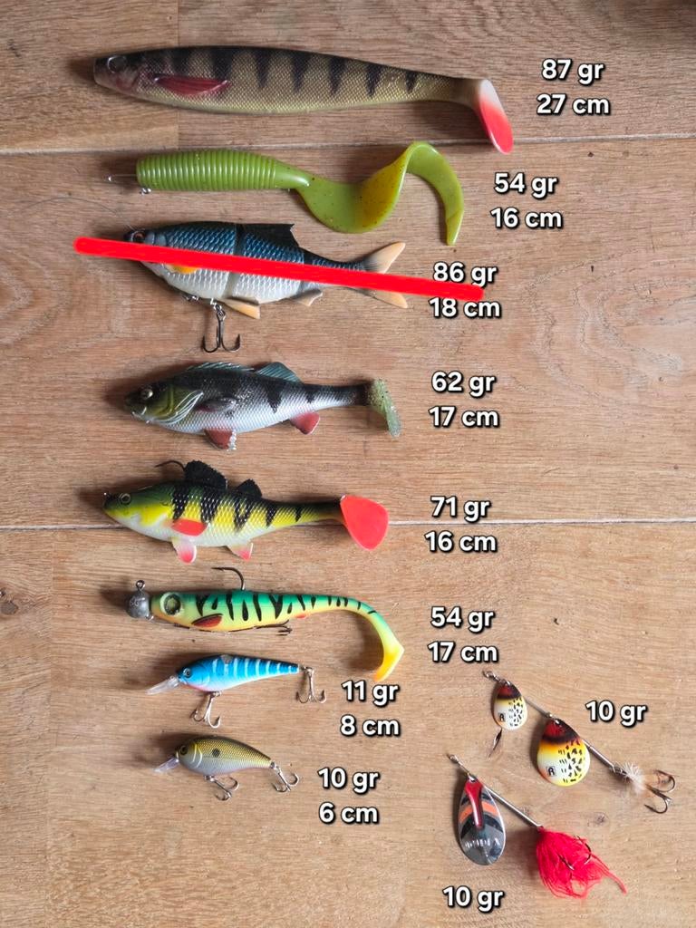 Diverse snoek kunstaas, Watersport en Boten, Ophalen of Verzenden, Zo goed als nieuw, Overige typen