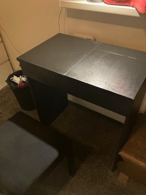 Zwart toilettafeltje Brimnes Ikea, Ophalen, Overige materialen, 50 tot 100 cm, Zo goed als nieuw