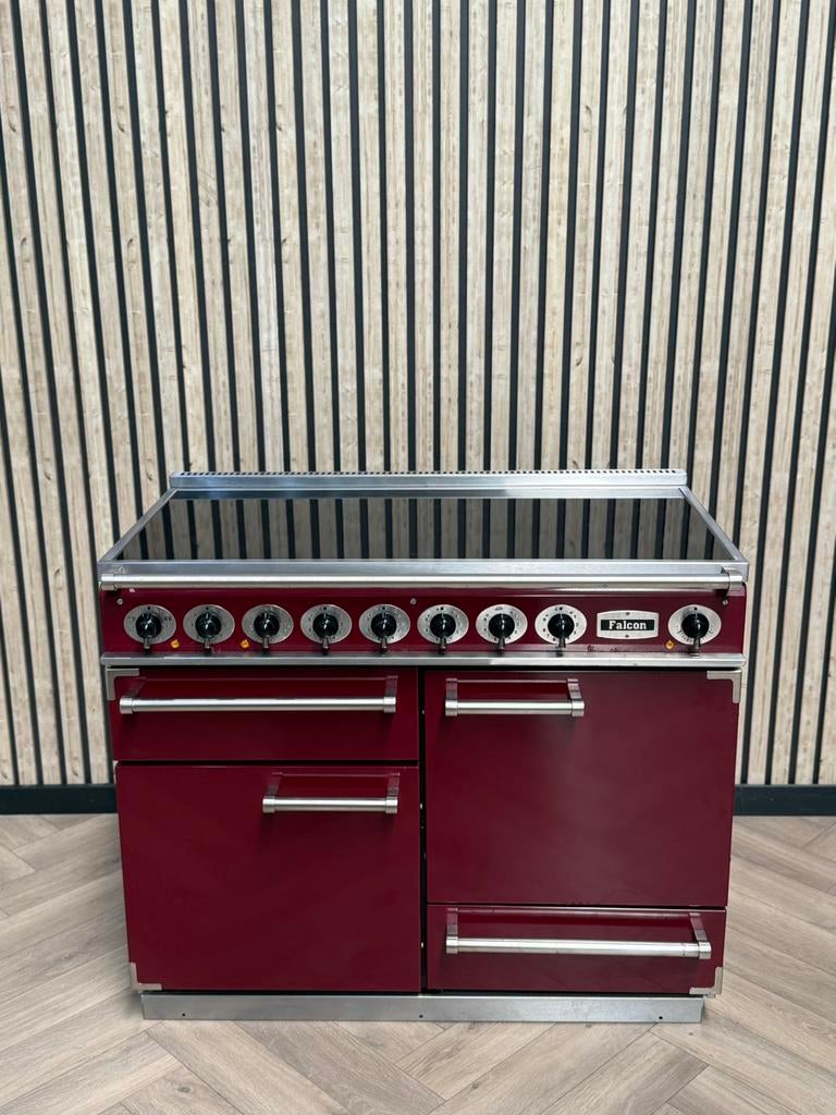 Falcon Deluxe Bordeaux Inductie 110cm + Hete Lucht, Witgoed en Apparatuur, Fornuizen, Hete lucht, 60 cm of meer, Ophalen of Verzenden