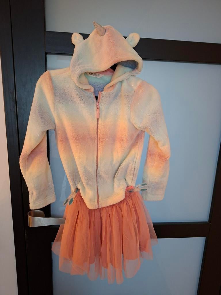 Carnaval eenhoornvestje / balletrokje, Ophalen, 122 t/m 128, Meisje