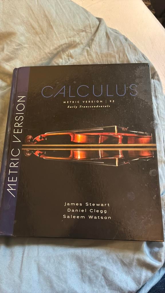 Calculus metric version 9th edition. James steward, Ophalen, Zo goed als nieuw