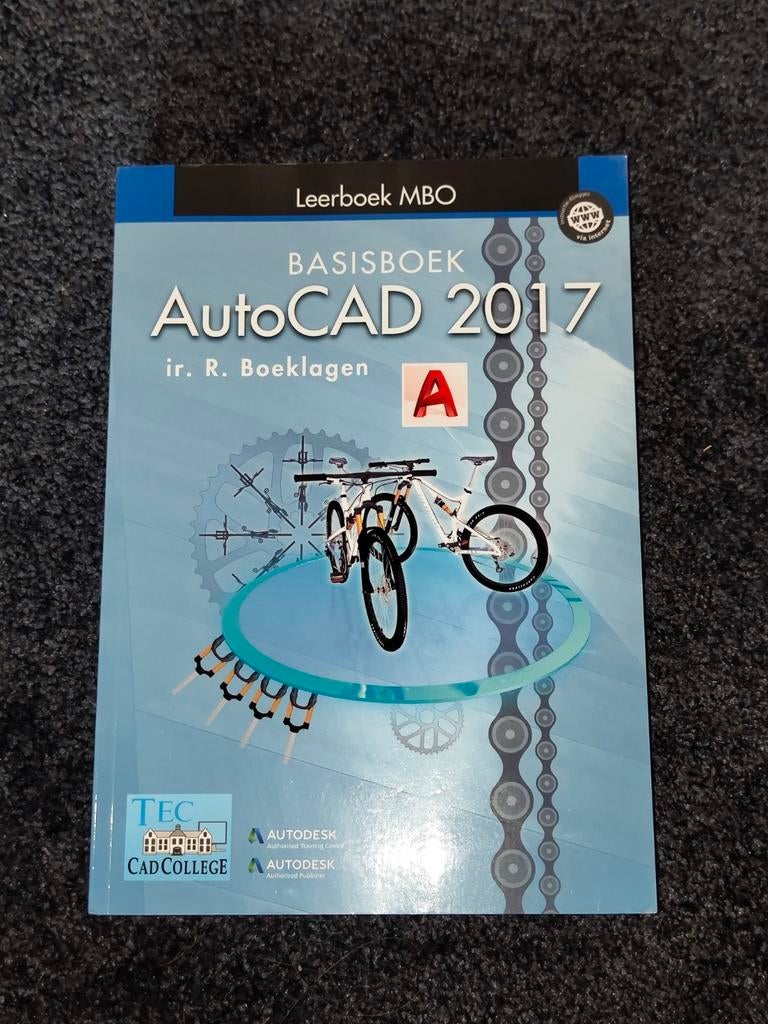AutoCAD 2017 Leerboek - Zeer Netjes, Boeken, Studieboeken en Cursussen, Ophalen of Verzenden, Zo goed als nieuw, MBO, Ir. R. Boeklagen