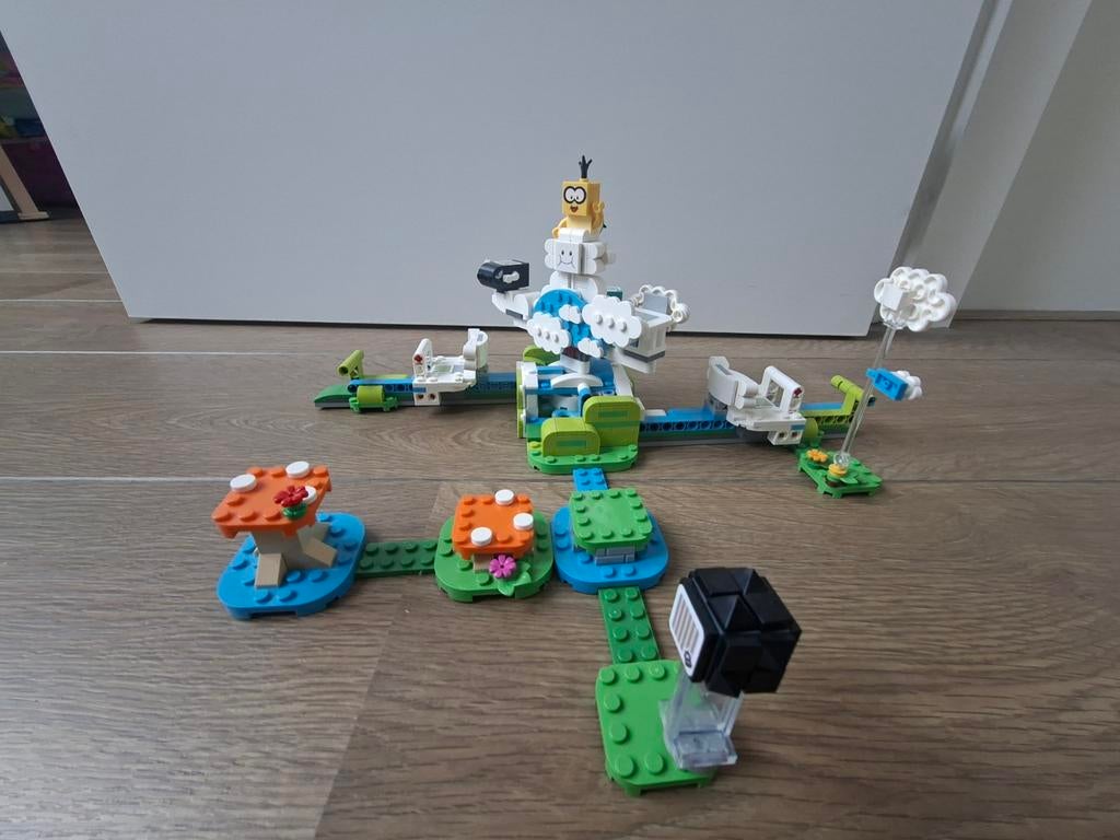 Lego Mario 71389 Lakitu's Wolkenwereld (Compleet), Ophalen of Verzenden, Gebruikt, Complete set, Lego