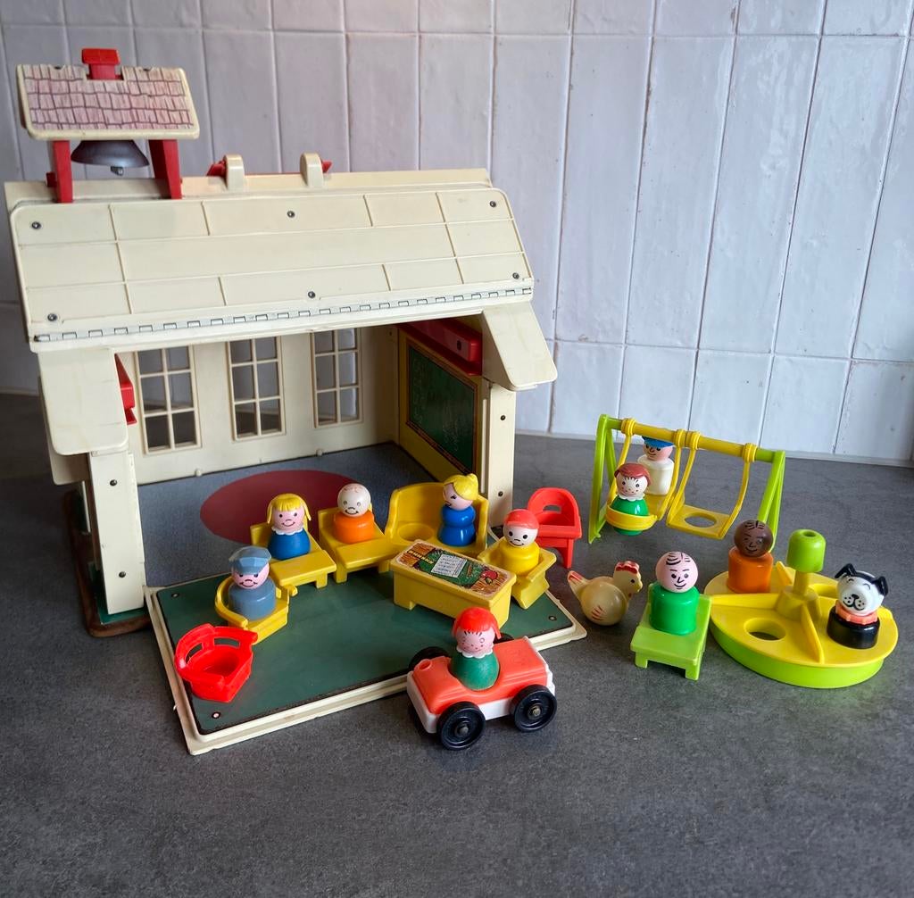 Fisher price schooltje, school, Kinderen en Baby's, Speelgoed | Fisher-Price, Ophalen of Verzenden, Gebruikt, Speelset