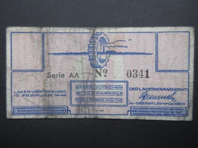10 Cent 1944 Westerbork Kampgeld (06) WW2 [WATERMERK], Verzenden, Overige soorten, Nederland, Overige typen