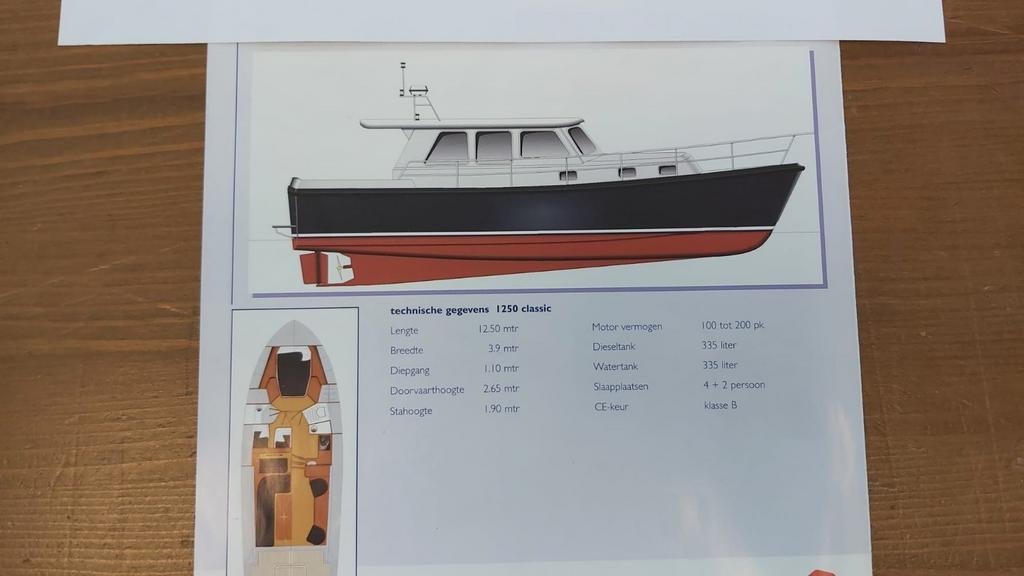 Mallen 11,50 M  motorjacht mallen, casco, afbouw, Ophalen of Verzenden, Zo goed als nieuw