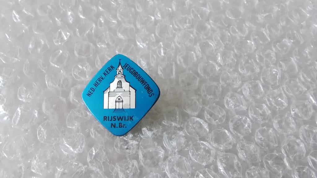 Ned. Herv. Kerk jeugdbouwfonds uit Rijswijk, Verzamelen, Speldjes, Pins en Buttons, Ophalen of Verzenden, Zo goed als nieuw, Overige onderwerpen