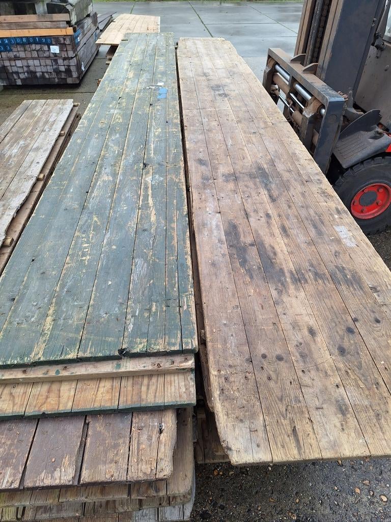 Oude sloophout  Schotten   wandbekleding  lambrisering, Ophalen, Gebruikt, Plank