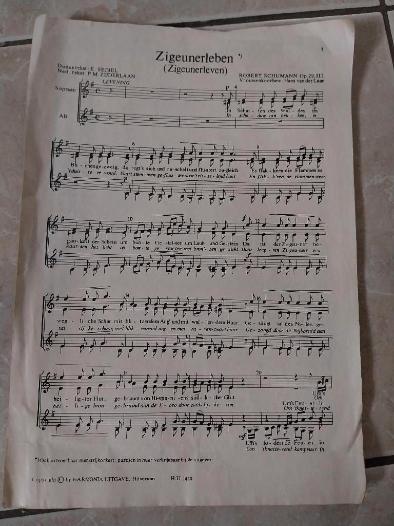 Blad muziek, Muziek en Instrumenten, Gebruikt, Klassiek, Artiest of Componist, Ophalen