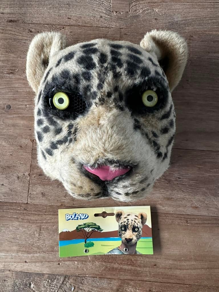 Masker Tijger luipaard, Ophalen of Verzenden, Zo goed als nieuw, Feestartikel, Overige