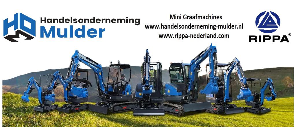 RIPPA Mini graafmachines, Kubota motoren, minigravers, CW05, Ophalen, Graafmachine