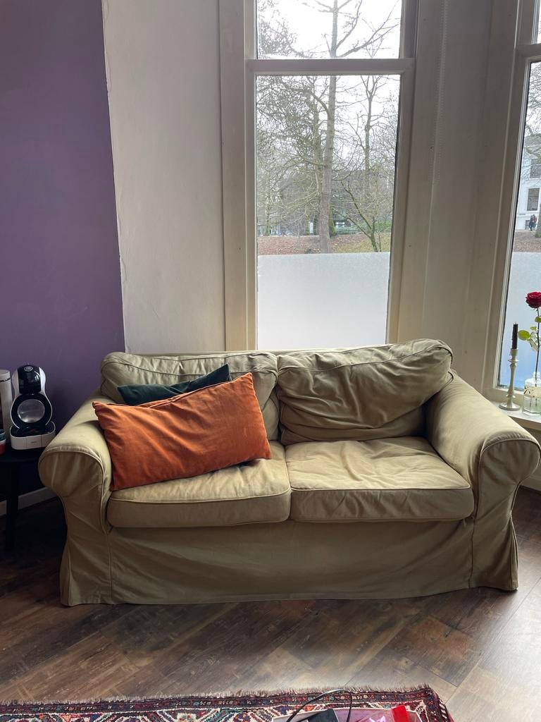 Groene IKEA Ektorp 2-zitsbank - Comfortabel!, Ophalen, Gebruikt, 150 tot 200 cm, Tweepersoons