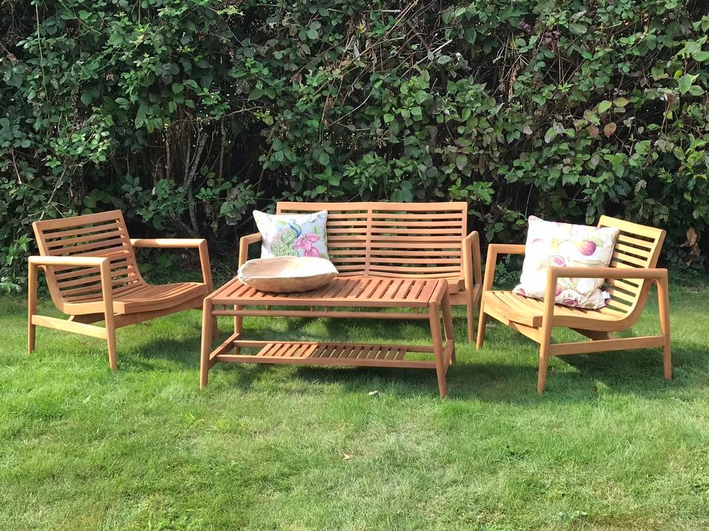 Foto 4 van Groot Assortiment Teak Tuinstoelen / Nieuw & Gebruikt