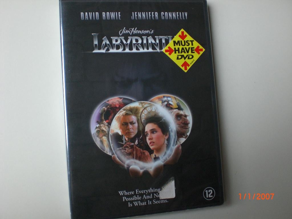 dvd Labyrinth Jennifer Connelly David Bowie, Vanaf 12 jaar, Ophalen of Verzenden, Zo goed als nieuw, Fantasy