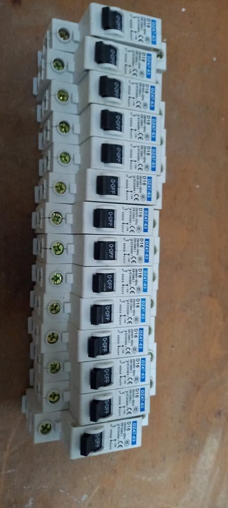 13x Zekering Automaat D16 - 16A, Overige typen, Nieuw, Ophalen of Verzenden, Nvt