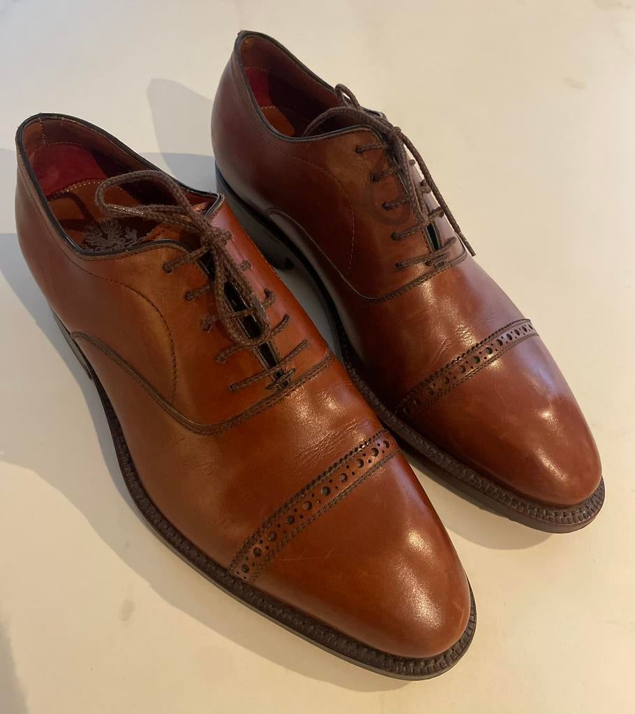 Van Bommel Noble Blue - cognac - maat 40 6,5 wijdtemaat G1/2, Kleding | Heren, Schoenen, Bruin, Ophalen of Verzenden, Zo goed als nieuw