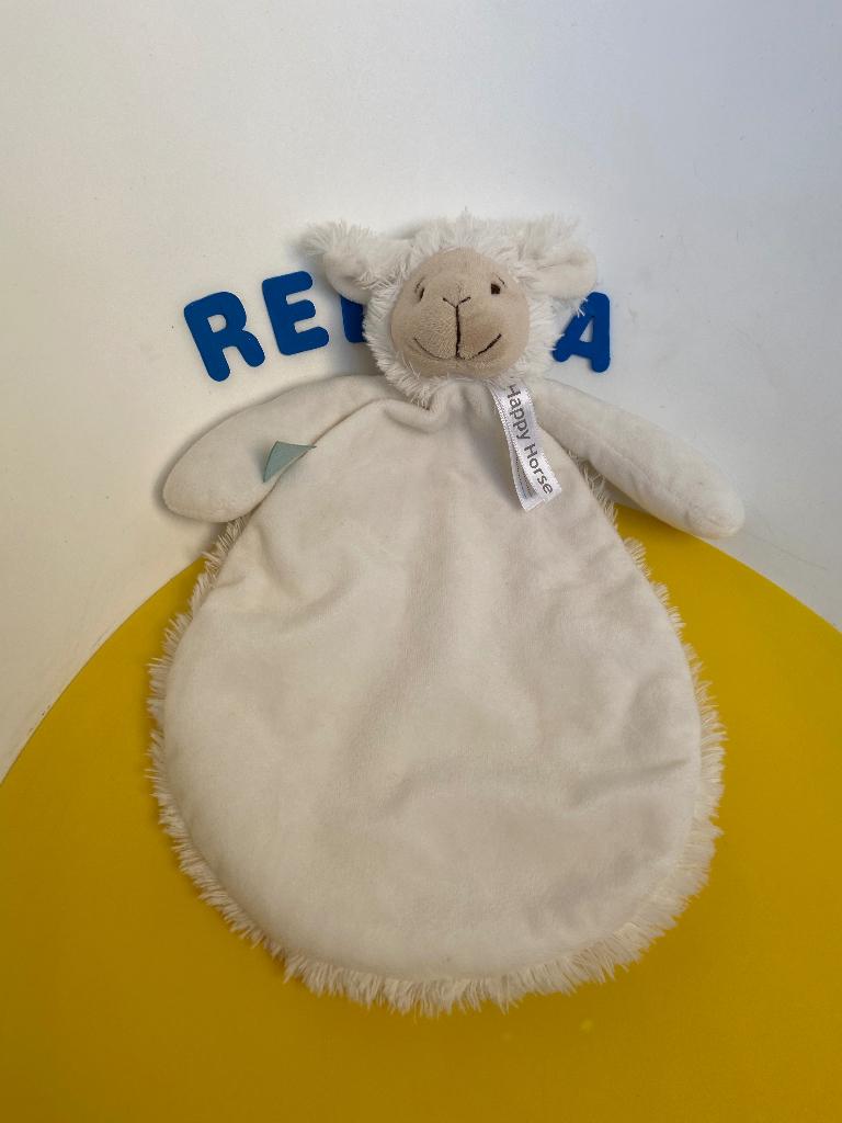 5345 happy horse doekje schaap, Kinderen en Baby's, Speelgoed | Knuffels en Pluche, Ophalen of Verzenden, Zo goed als nieuw, Overige typen