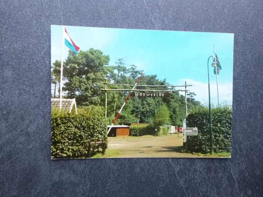 Ulvenhout, camping Bosweelde 1973, Verzenden, 1960 tot 1980, Ongelopen, Noord-Brabant