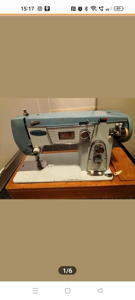 Maritza vintage naaimachine, Ophalen