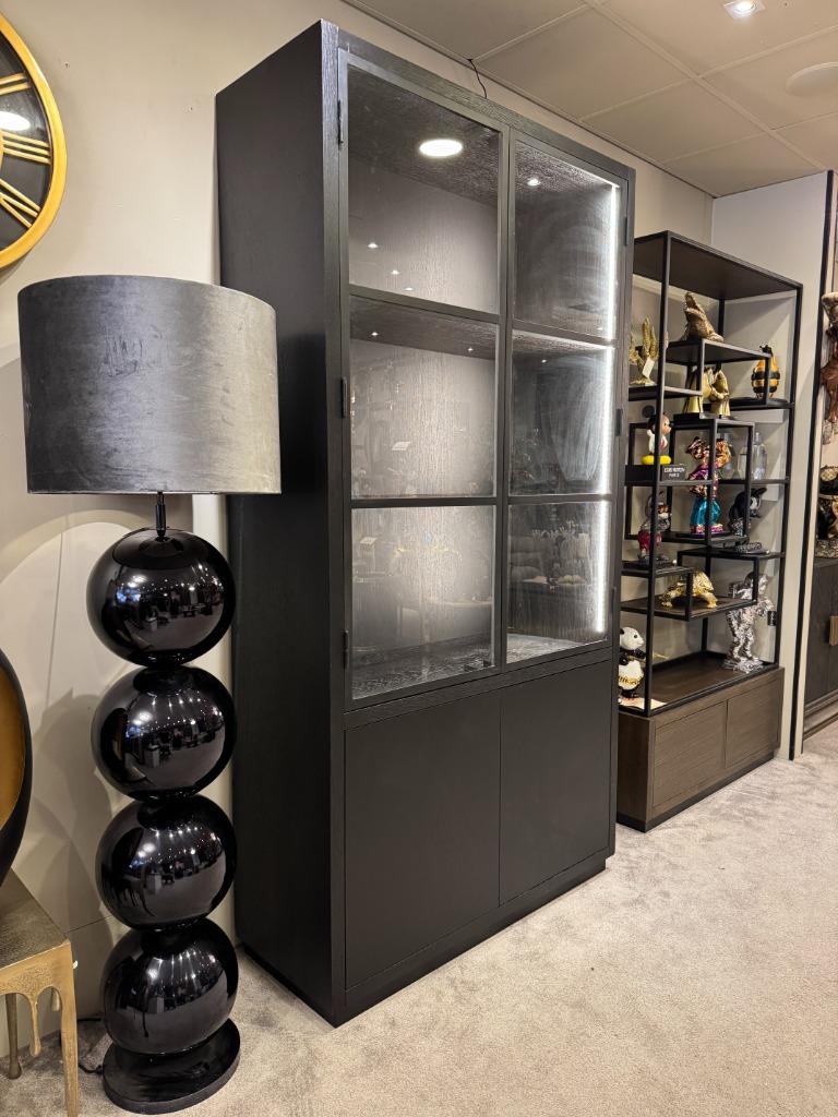 Vitrinekast Oakura Richmond Interiors, Huis en Inrichting, Kasten | Dressoirs, Richmond Interiors, 100 tot 150 cm, Nieuw, Ophalen of Verzenden