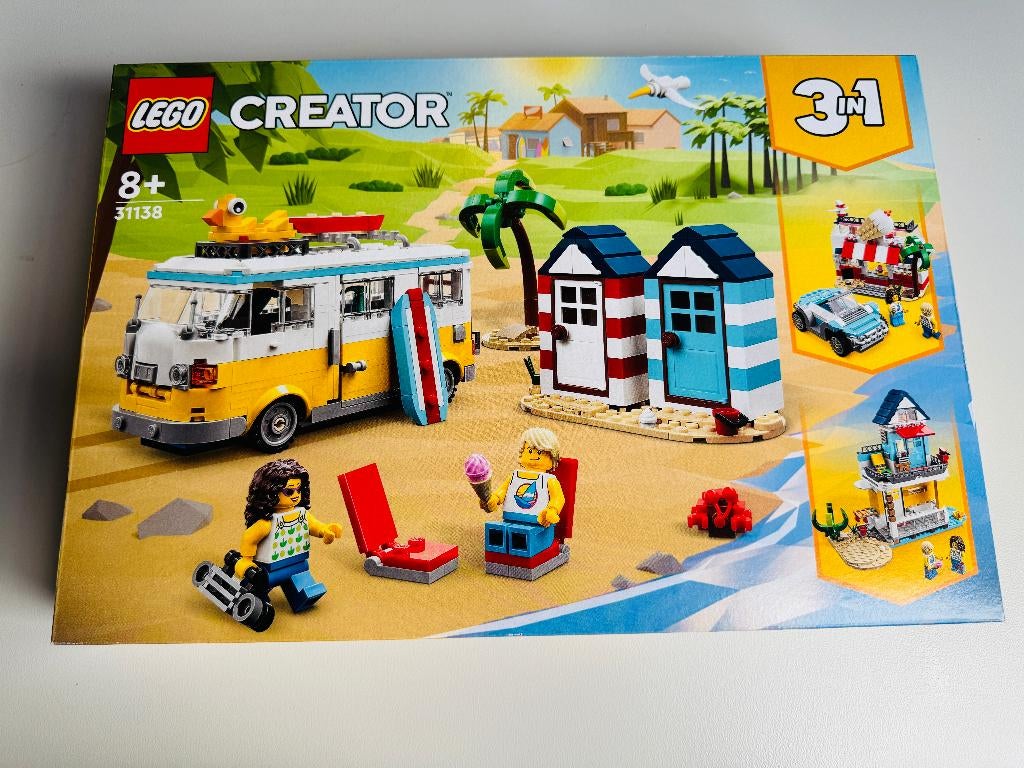 Nieuw/Sealed Lego Creator 3in1 Strandkampeerbus (31138), Ophalen of Verzenden, Nieuw, Complete set, Lego