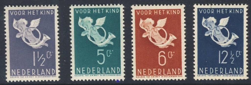 Ongebruikt, Kinderzegels 1936 NVPH 289/292, Postzegels en Munten, Ophalen of Verzenden, T/m 1940, Postfris