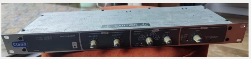 Geluidszone mixer (19 inch), Ophalen of Verzenden, Gebruikt, 5 tot 10 kanalen, Microfooningang