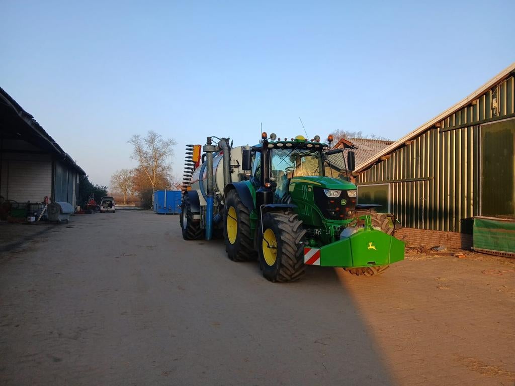 John deere 6215 r met kaweco double twin shift mesttank tank, Ophalen, Beregening en Drainage