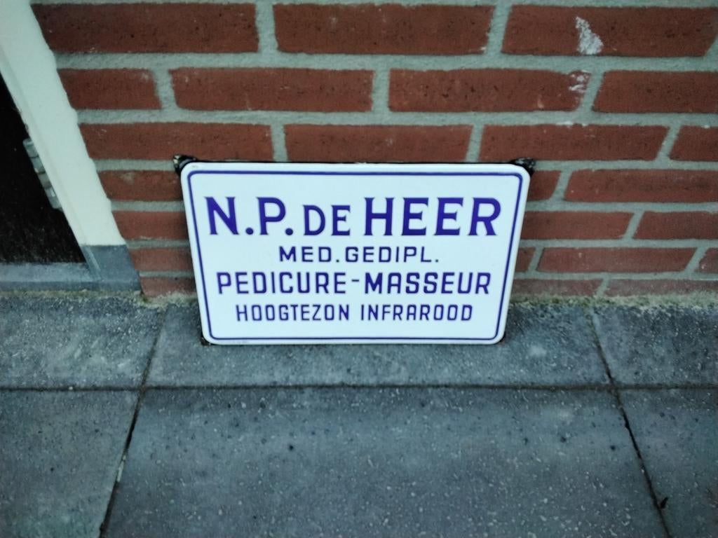 Emaille reclameborden, Verzamelen, Merken en Reclamevoorwerpen, Ophalen of Verzenden, Gebruikt, Reclamebord