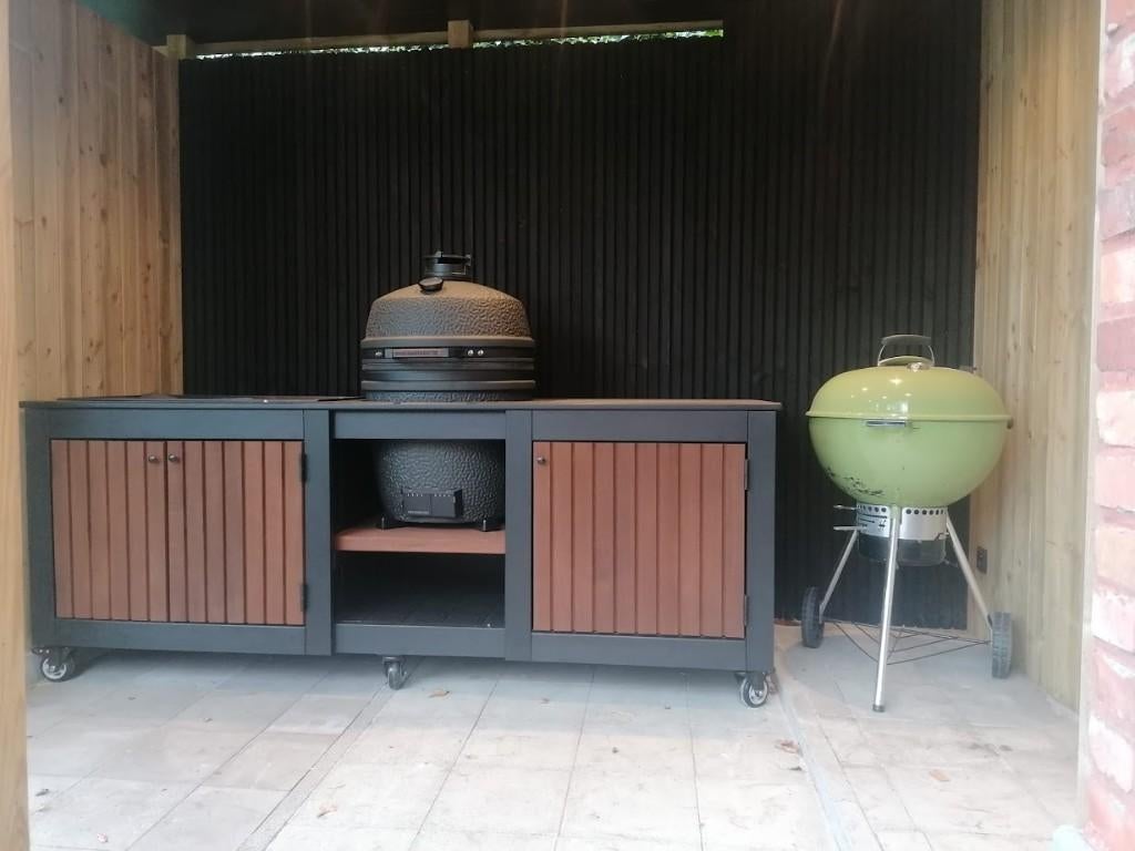 buitenkeuken/bbq tafel voor jou kamado, Tuin en Terras, Houtskool, Nieuw, Ophalen of Verzenden, Houtslagers