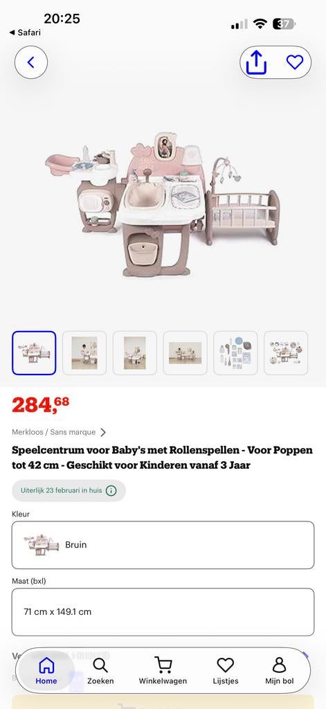 Smoby Baby Nurse - Speelcentrum, Ophalen of Verzenden, Gebruikt, Kunststof, Speelkeuken