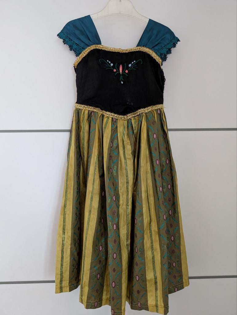 Carnaval Anna jurk Frozen 128/140, Ophalen of Verzenden, Gebruikt, Meisje