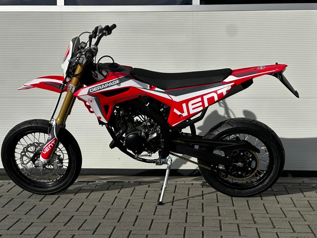 Vent | Motard Derapage 50 Rood (Honda HM), 6 versnellingen, Honda, Maximaal 45 km/u, Nieuw