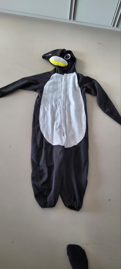 Pinguïn Carnavalspak - Maat 122/128 (7-9 jaar), Ophalen of Verzenden, Zo goed als nieuw, 122 t/m 128, Jongen of Meisje
