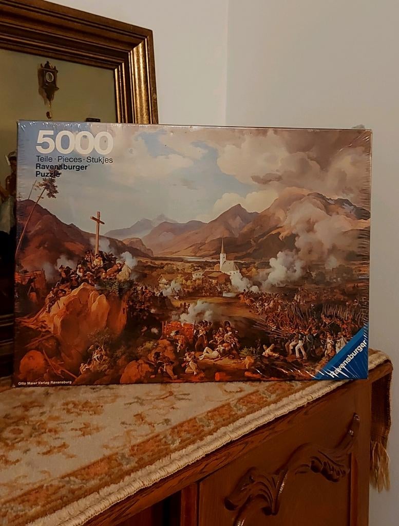 Zeer zeldzame Ravensburger puzzel 5000 stukjes Slag om Tirol, Ophalen of Verzenden
