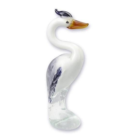 Murano style glas Ooievaar 29,3x10,7x8,5, Verzenden