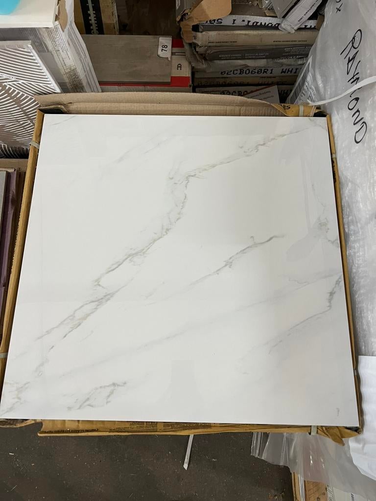 Vloertegels 60x60 cm Callacata glans €125,-, Ophalen, 60 cm of meer, Keramiek, Nieuw