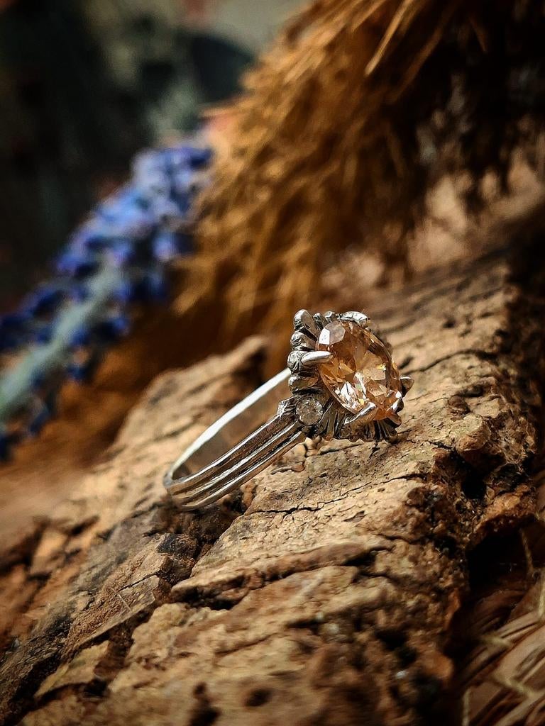 Handgemaakte zilveren ring voor dames, Ophalen of Verzenden, Nieuw, Zilver, Zilver