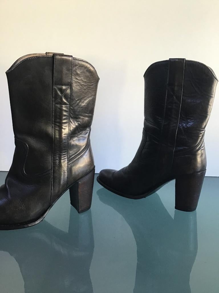 Sendra boho bruine leren laarzen 38 | Gratis verzenden, Bruin, Verzenden, Zo goed als nieuw, Hoge laarzen