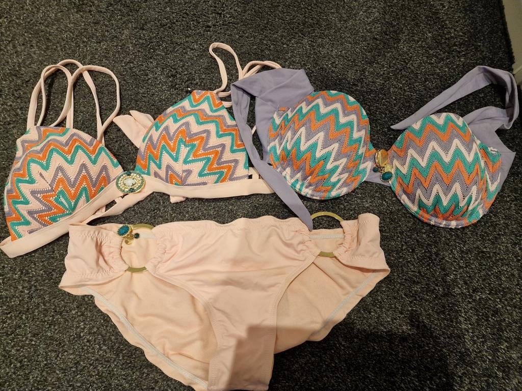 Boho bikini, Ophalen of Verzenden, Roze, Gedragen, Boho
