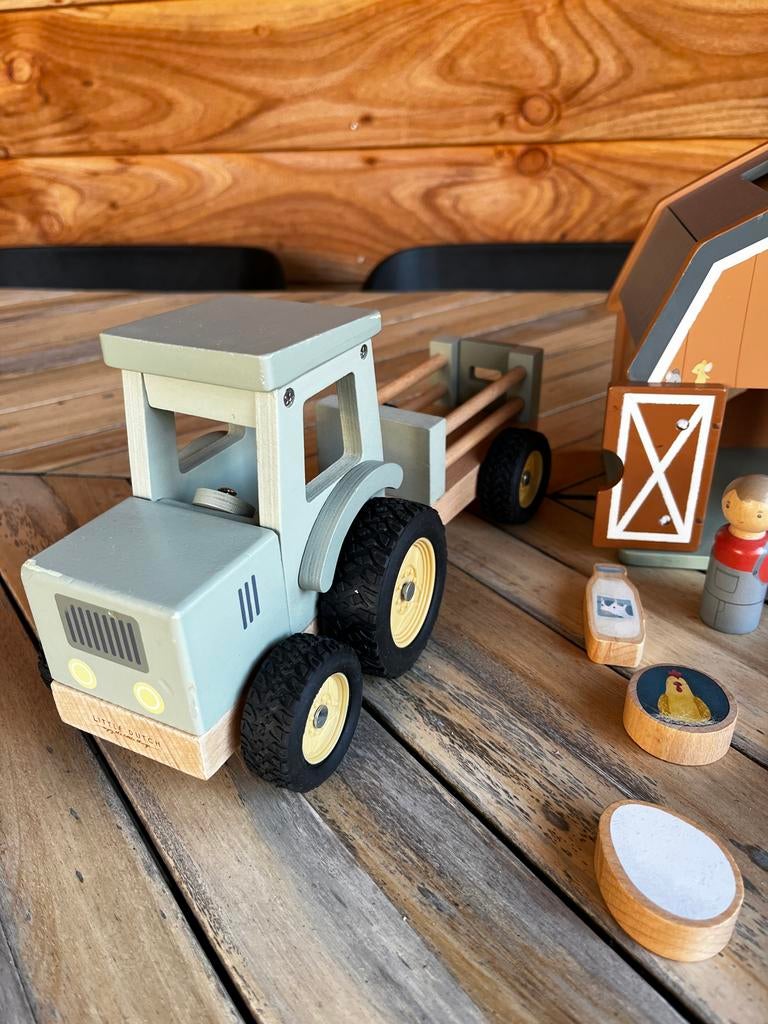 Little dutch Speelgoed Boerderij met Tractor en Dieren, Kinderen en Baby's, Speelgoed | Houten speelgoed, Ophalen of Verzenden