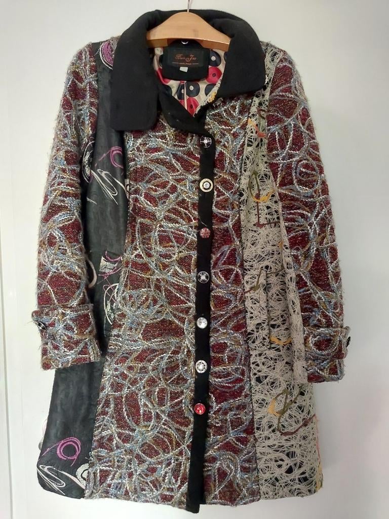 Warme jas, 80% wol, Kleding | Dames, Jassen | Winter, Ophalen of Verzenden, Zo goed als nieuw, Grijs